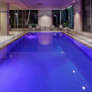 Refreshing indoor pool at Hilton Boston Logan Airport.