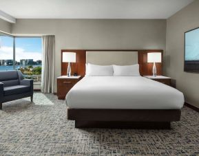 Day use room with natural light at Hilton Boston Logan Airport.