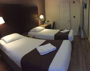 Day use twin room at Gatwick Belmont Hotel.