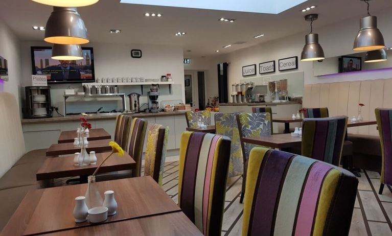 Dining area at Gatwick Belmont Hotel.