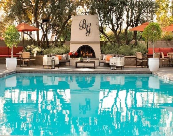 Refreshing outdoor pool at The Garland.
