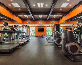 Fitness facility available at The Garland.