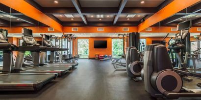 Fitness facility available at The Garland.