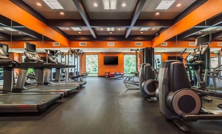 Fitness facility available at The Garland.