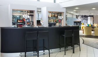 Hotel bar and lounge area at Ibis Styles Haydock.