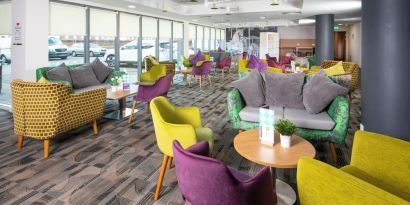 Comfortable lobby sitting at Ibis Styles Haydock.