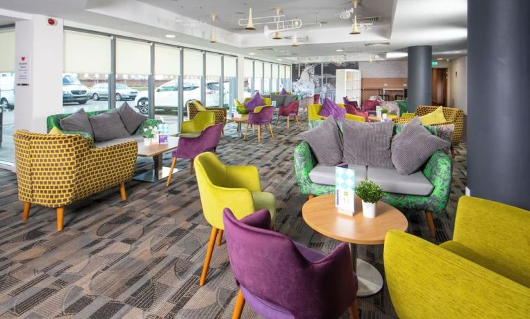 Comfortable lobby sitting at Ibis Styles Haydock.