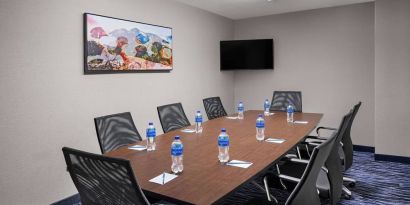 Meeting room at Fairfield Inn By Marriott Denver Airport.