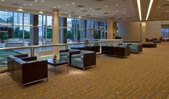 Lounge area perfect for coworking at Hyatt Regency Dallas.