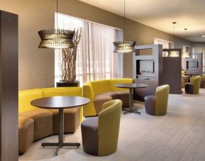 Media pods perfect for coworking at Courtyard By Marriott Charlotte Airport/Billy Graham Parkway.