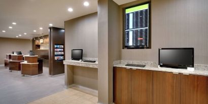 Business center available at Courtyard By Marriott Charlotte Airport/Billy Graham Parkway.