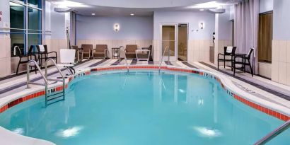 Refreshing indoor pool at Hampton Inn & Suites Atlanta Perimeter Dunwoody.