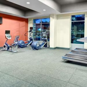 Fitness center at Hampton Inn & Suites Atlanta Perimeter Dunwoody.