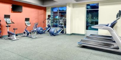 Fitness center at Hampton Inn & Suites Atlanta Perimeter Dunwoody.