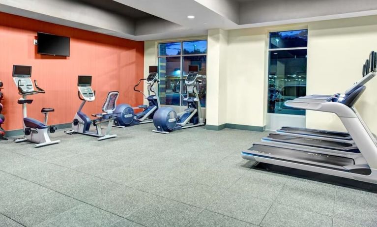 Fitness center at Hampton Inn & Suites Atlanta Perimeter Dunwoody.