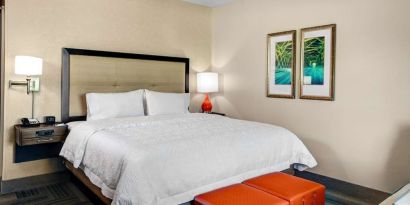 Day use room at Hampton Inn & Suites Atlanta Perimeter Dunwoody.