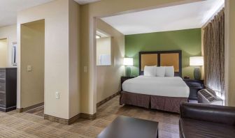 Spacious king suite at Extended Stay America.