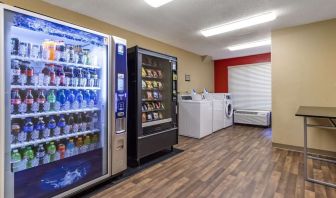 Snack bar and vending machine at Extended Stay America.