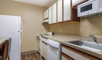 Kitchen area at Extended Stay America.