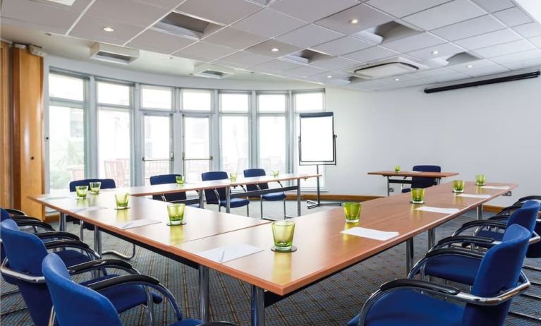 Professional meeting room at Best Western London Heathrow Ariel Hotel.