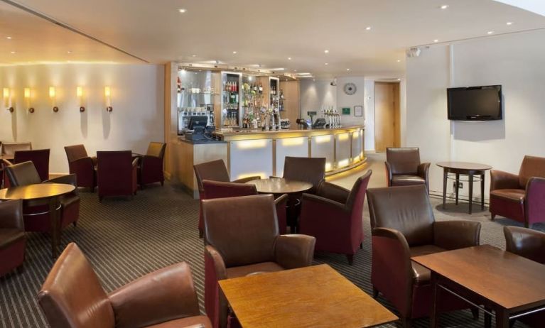 Bar lounge area at Best Western London Heathrow Ariel Hotel.