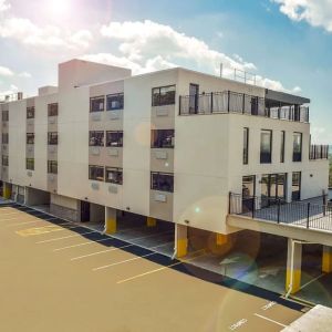 Exterior view and parking area at Wyndham Garden North Bergen Near Secaucus.