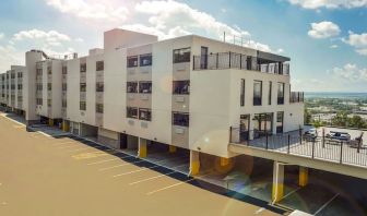 Exterior view and parking area at Wyndham Garden North Bergen Near Secaucus.