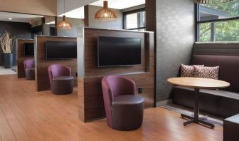 Media pods perfect for coworking at Courtyard By Marriott Dallas DFW Airport North/Irving.