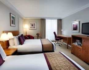 Day use twin room with work desk at Crowne Plaza London - Heathrow.