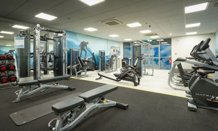 Fully equipped fitness center at Crowne Plaza London - Heathrow.