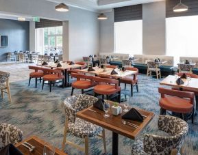 Dining area perfect for coworking at Hilton Garden Inn Nashville Vanderbilt.