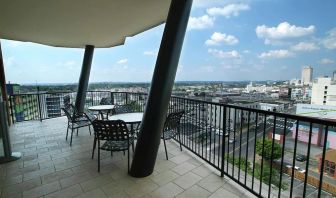 Rooftop perfect for coworking at Hilton Garden Inn Nashville Vanderbilt.