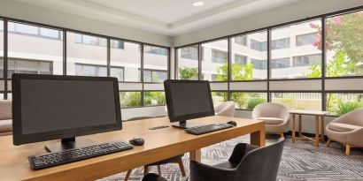 Business center available at Radisson Hotel Sunnyvale Silicon Valley.