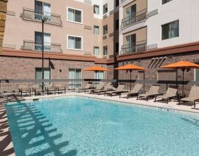 Refreshing outdoor pool at Courtyard By Marriott Fort Worth Historic Stockyards.