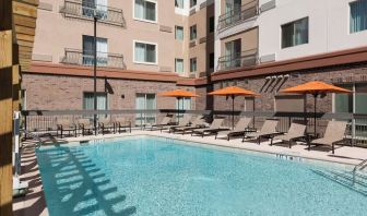 Refreshing outdoor pool at Courtyard By Marriott Fort Worth Historic Stockyards.