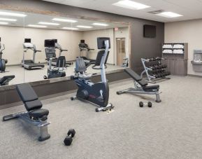 Fitness center at Courtyard By Marriott Fort Worth Historic Stockyards.