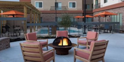 Firepit available at Courtyard By Marriott Fort Worth Historic Stockyards.