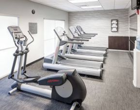 Fitness center at Courtyard By Marriott Hattiesburg.