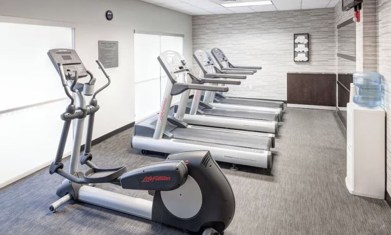 Fitness center at Courtyard By Marriott Hattiesburg.