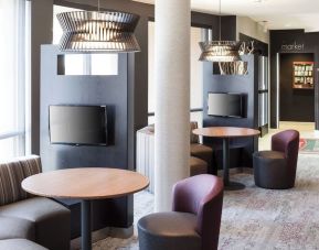 Media pods perfect for coworking at Courtyard By Marriott Hattiesburg.