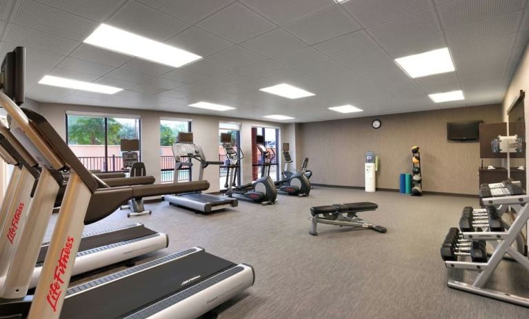 Fitness center available at Courtyard By Marriott Houston NASA/Clear Lake.