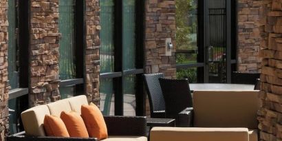 Courtyard perfect for coworking at Courtyard By Marriott Houston NASA/Clear Lake.