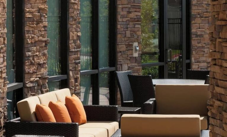 Courtyard perfect for coworking at Courtyard By Marriott Houston NASA/Clear Lake.