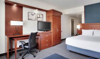 Day use room with work desk and sofa at Courtyard By Marriott Houston NASA/Clear Lake.