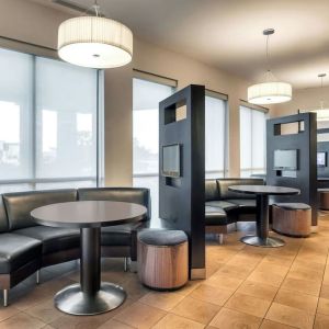 Media pods perfect for coworking at Courtyard By Marriott Houston NASA/Clear Lake.