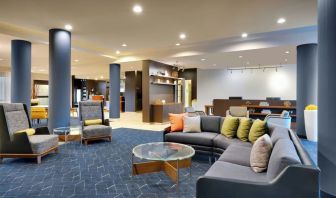 Lobby and coworking lounge at Courtyard By Marriott Houston NASA/Clear Lake.