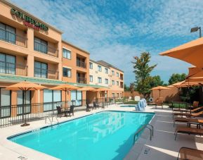 Refreshing outdoor pool at Courtyard By Marriott Montgomery Prattville.