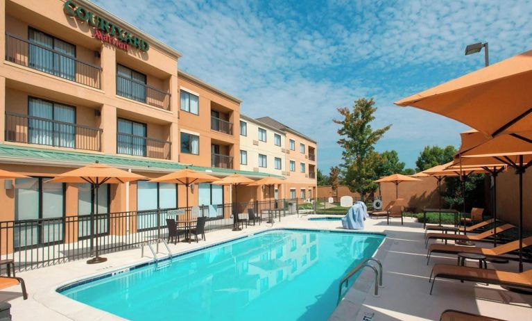 Refreshing outdoor pool at Courtyard By Marriott Montgomery Prattville.