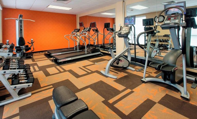 Fitness center at Courtyard By Marriott Montgomery Prattville.