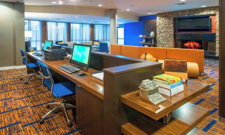 Business center available at Courtyard By Marriott Montgomery Prattville.